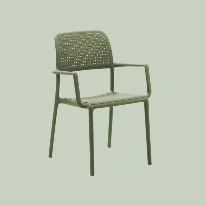 Bora Outdoor Dining Armchair, Agave