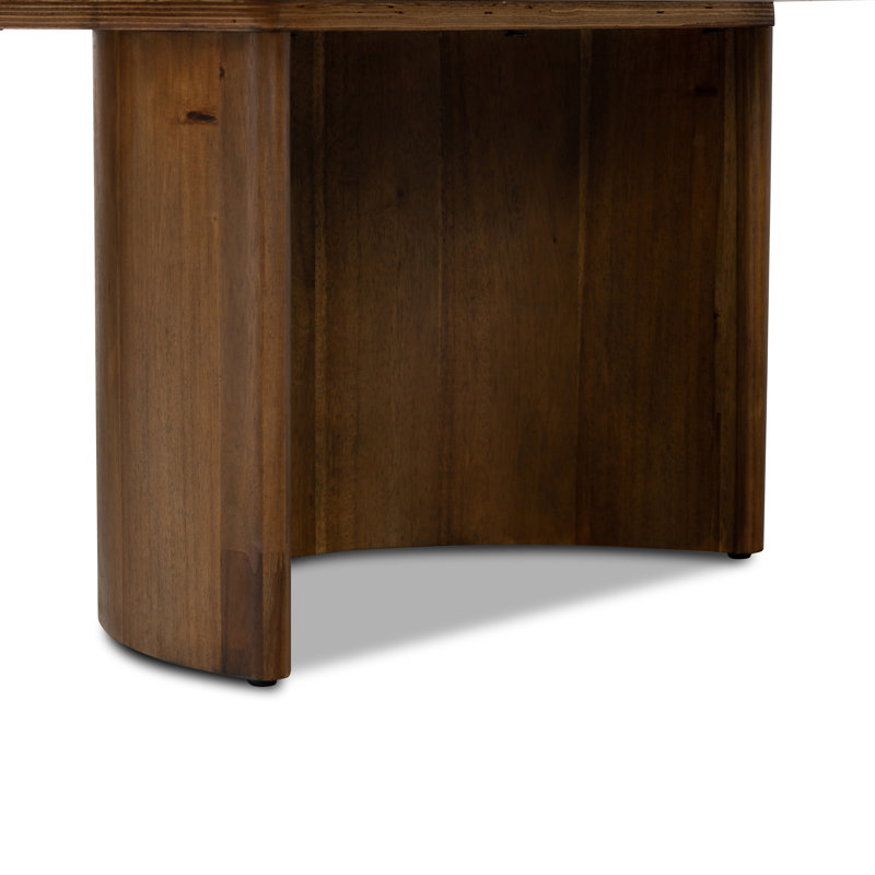 Paden Coffee Table, Seasoned Brown Acacia, 17" H x 27" L x 51" W