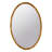 24" X 36" Oval Wall Mirror With Wood Frame, Farmhouse Wood Mirror For Bathroom Entryway Console Lean Against Wall