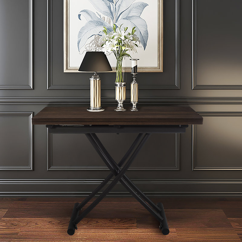 Extendable Metal Base Dining Table