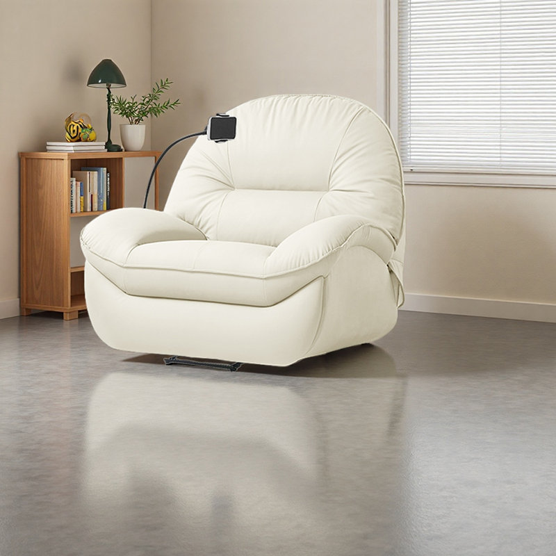 Fauteuil inclinable ergonomique de luxe, Blanc
