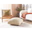 Joziah 70cm Wide Square Abstract Pouf Ottoman