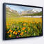 «Mountain Plain with Wild Yellow Flowers», reproduction de photo sur toile tendue encadrée-26689227