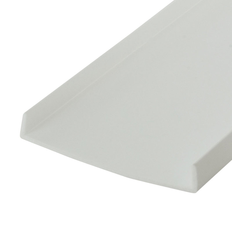 Rail de moulage en plastique de 2 pouces de largeur, Blanc