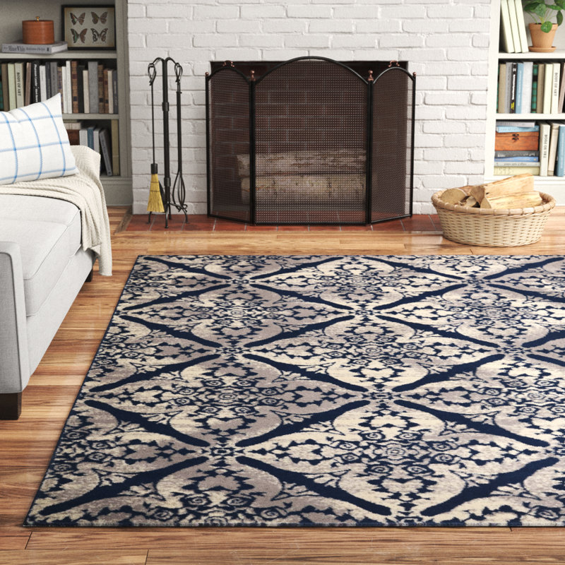 Aquilino Ikat Indoor Rug, Rectangle 5'3" x 7'2"