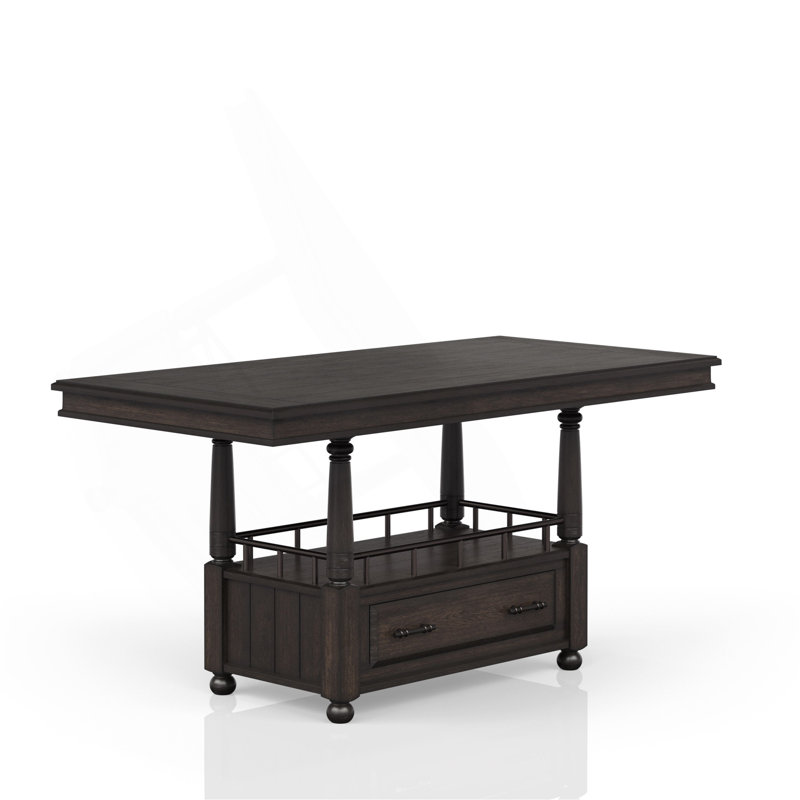 Deep Coffee Counter Height Dining Table