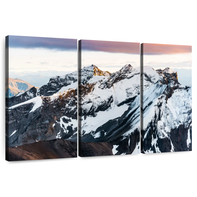 Alvord Snowy Mountain Peaks, 24" H x 38" W