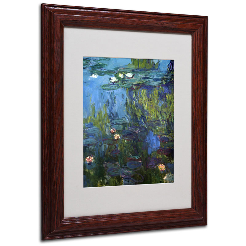 Claude Monet - Single Picture Frame Print on Canvas, 14" H x 11" W x 0.5" D, Brown