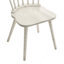 Ensemble de chaises d'appoint 2 pièces, structure en bois massif, design moderne de style campagnard, assemblage facile-100759996