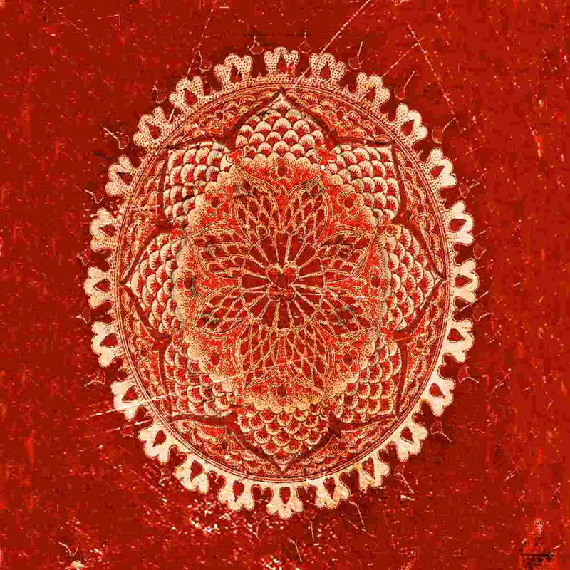 Med Red - reproduction sur toile tendue, H 36 po x l 36 po