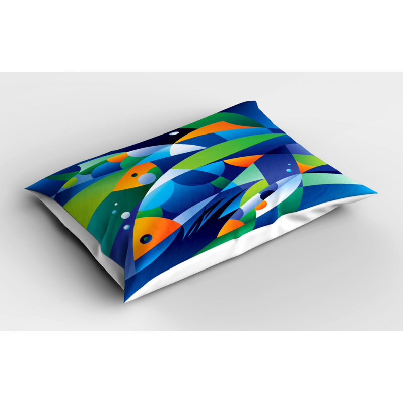 Fish Polyester Sham, Twin