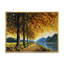 «Sunny Autumn Forest River», reproduction sur toile flottante-2021804321-2021804325