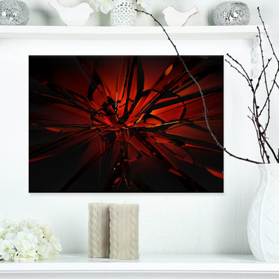" Beautiful Red 3D Crystal Design "