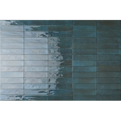 Uptown Brick 2.5" x 10" Glossy Porcelain Subway Wall & Floor Tile 
