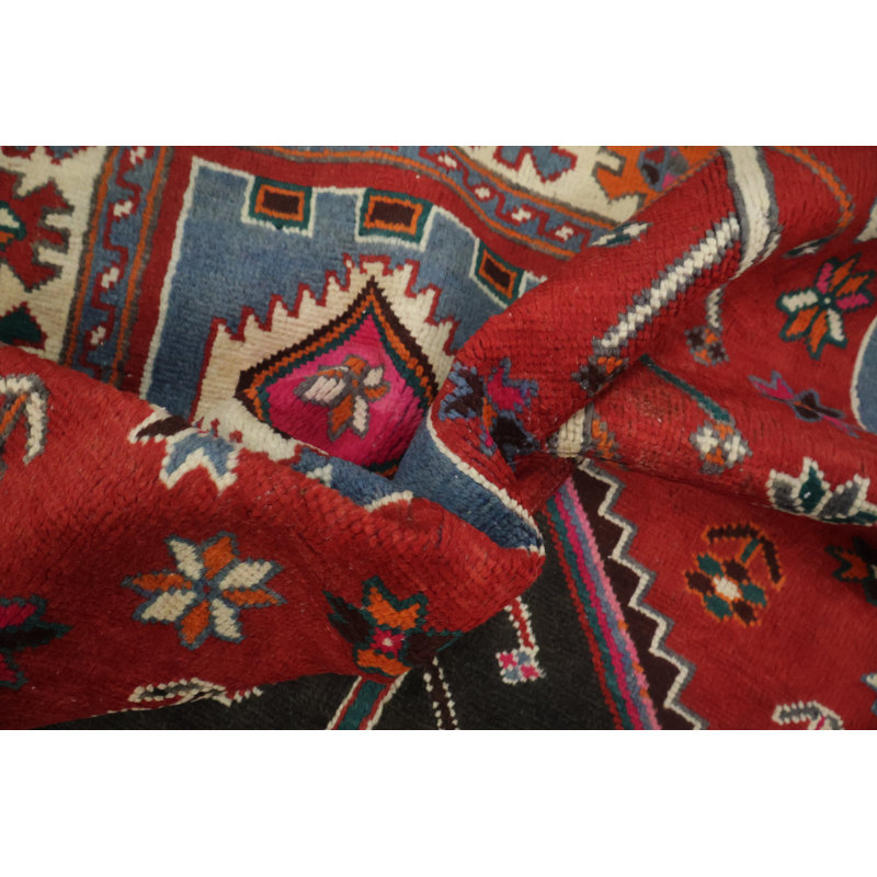 Tapis vibrant géométrique traditionnel 5 x 9