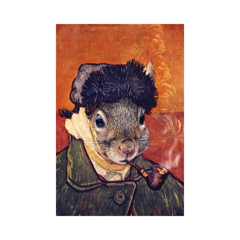 Vincent Selfie by Karen Burke - Print on Canvas, 30.48cm H x 20.32cm W x 1.91cm D, Wrapped Canvas