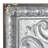 Metal Scroll Gray Wall Decor with Embossed Details