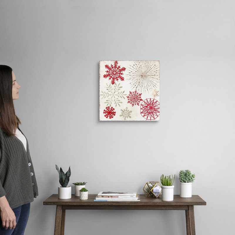«Merry Christmas Sparkles», reproduction d'art sur toile, H 16 po x l 16 po x P 1,25 po, Toile tendue