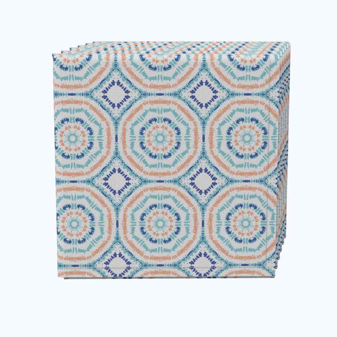 100% Cotton Geometric Square Napkin (Set of 4) East Urban Home