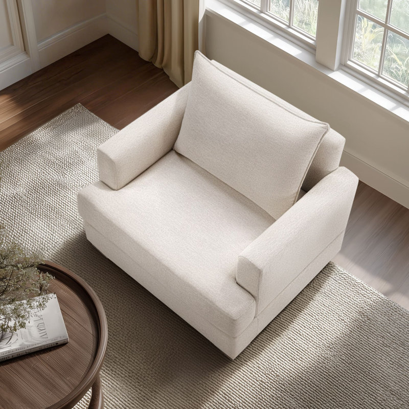 Fauteuil surdimensionné rembourré Tasha