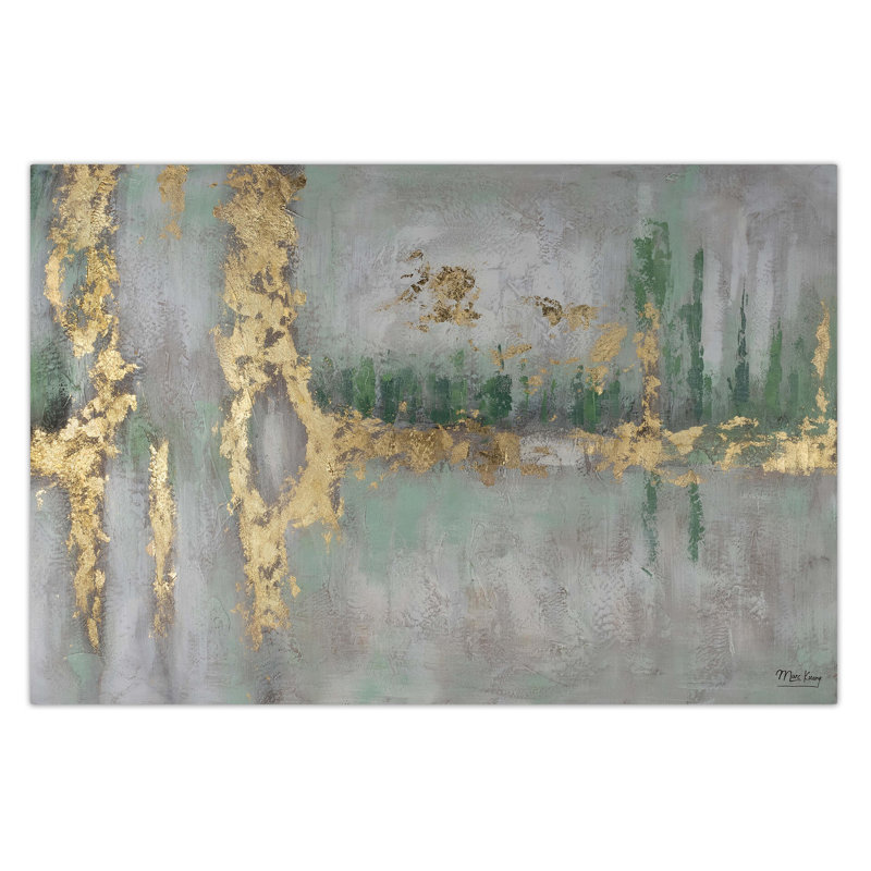Riverside Stroll Hand Painted Acrylic Painting