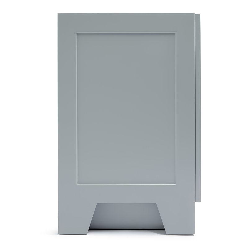 72" Double Bathroom Vanity Base Only, Gray