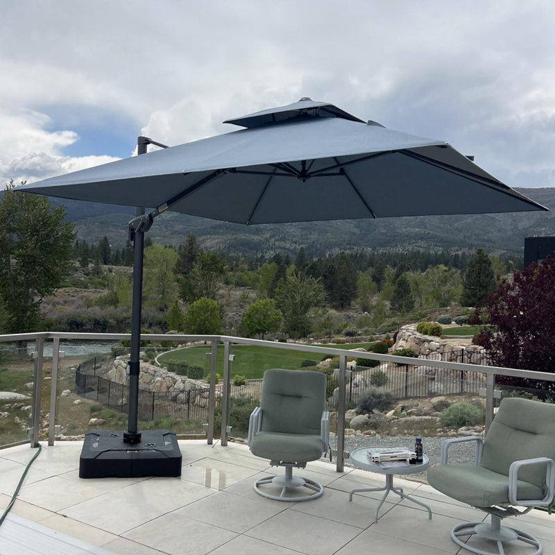 Parasol carré 10 po, Spectre denim