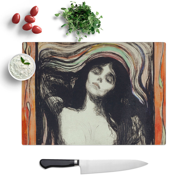Madonna Vol.1 by Edvard Munch Chopping Board, 0.4cm H x 28.5cm W x 39cm L