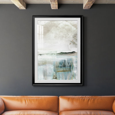Summer Teal II - peinture sur toile encadrée