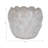 Stoneware Ceramic Planter with Embossed Scale Texture and Scalloped Rim Decorative Modern Pot-602994538