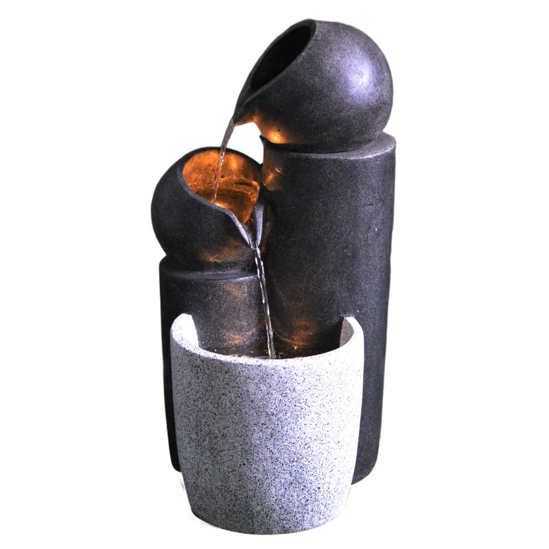 Urn Fountain with Lights