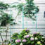 Barrière de jardin, treillis de jardin en métal antirouille pour les plantes grimpantes