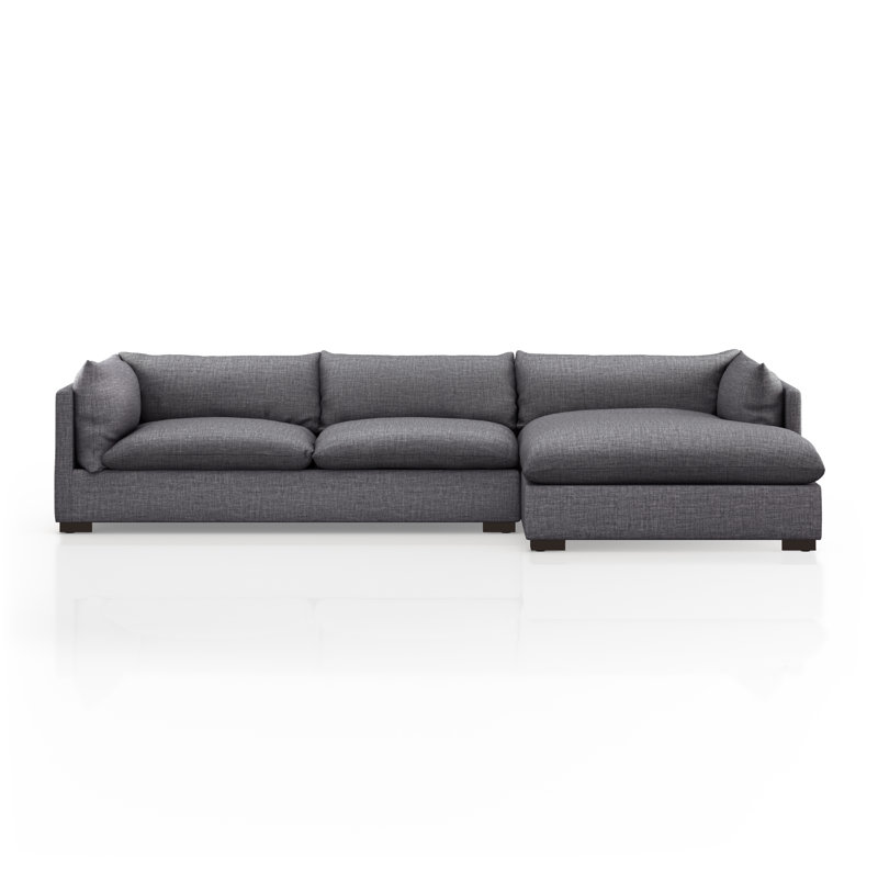 Westwood 131" Wide Cotton Right Hand Facing Sofa & Chaise, Right Hand Facing, 31.5" H x 131" W x 67.5" D