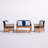 Delosreyes 4 Piece Sofa Seating Group with Cushions