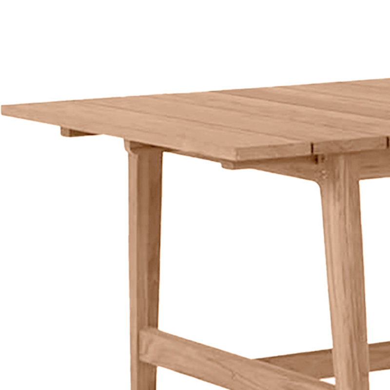Coast Teak Extension Table - Natural Teak, Natural Teak
