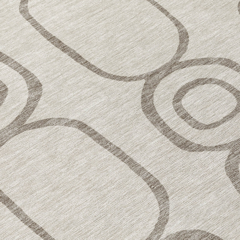 Machine Washable Indoor/Outdoor Chantille ACN2344 Geometric Rug, Rectangle 5' x 7'6"