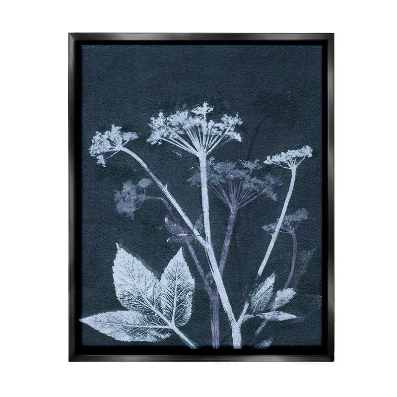 "Spring Botanical Shapes" par Pernille Folcarelli sur toile, Cadre flottant noir de jais, H 31 po x l 25 po