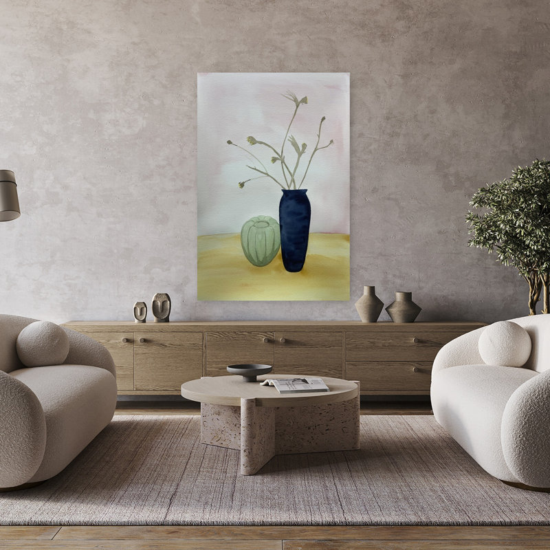Art contemporain lilas contemporain, H 36 po x l 24 po