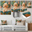 Caniche chien bain Time Bubbles I - Décoration murale chien-112909637-112909632