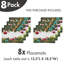Multicolore 8 pièces East Urban Home