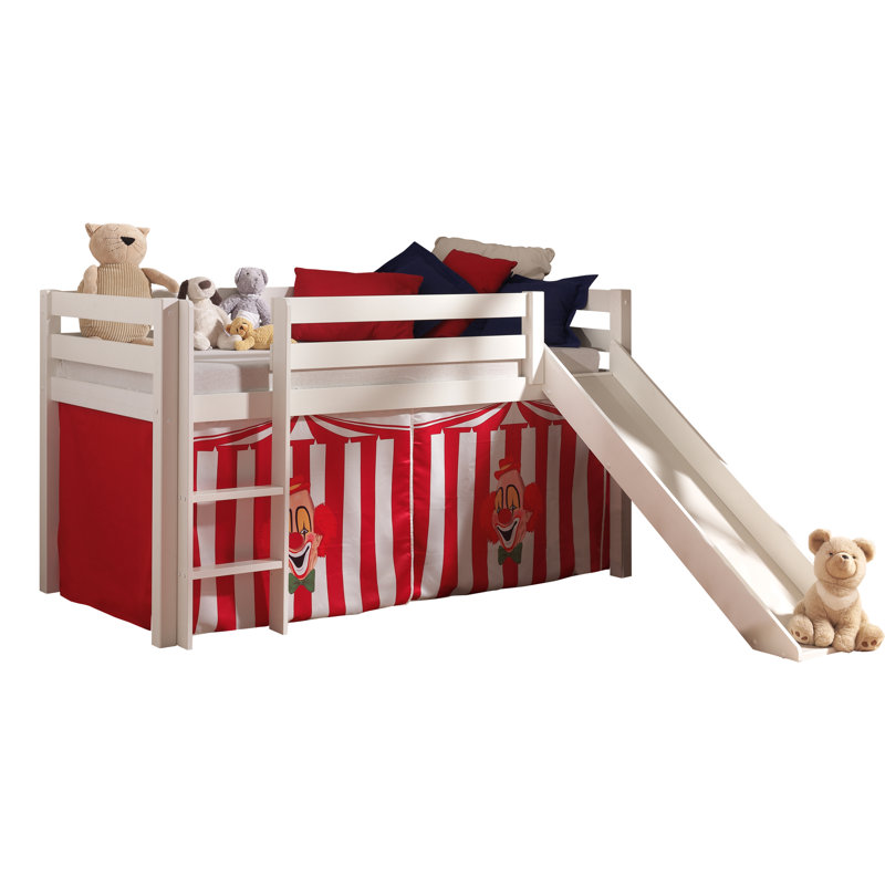 Pino Mid Sleeper Loft Bed, White, 210 x 218 cm