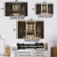 Brown Beige Vintage Library Books I - Libraries Wall Art Set-518083659-518083665