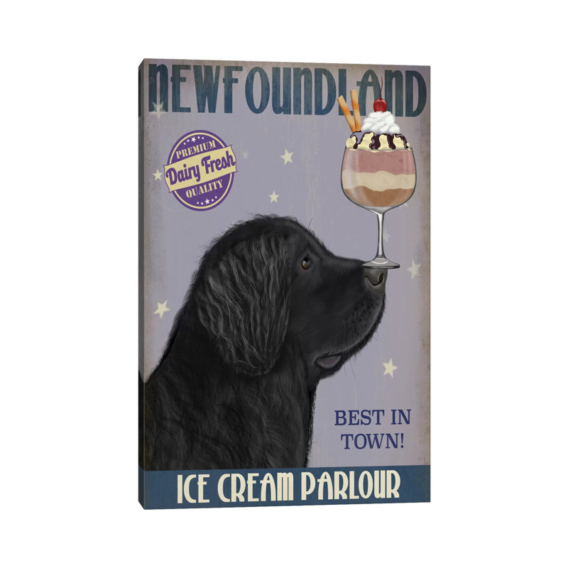 Newfoundland Ice Cream by Fab Funky - Wrapped Canvas Print, 66.04 cm H x 45.72 cm W