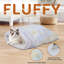  GOOPAWS 4 en 1 lit chauffant pour chat Burrow, animal Hideway Sleeping Cuddle Cave, crème-1594081166