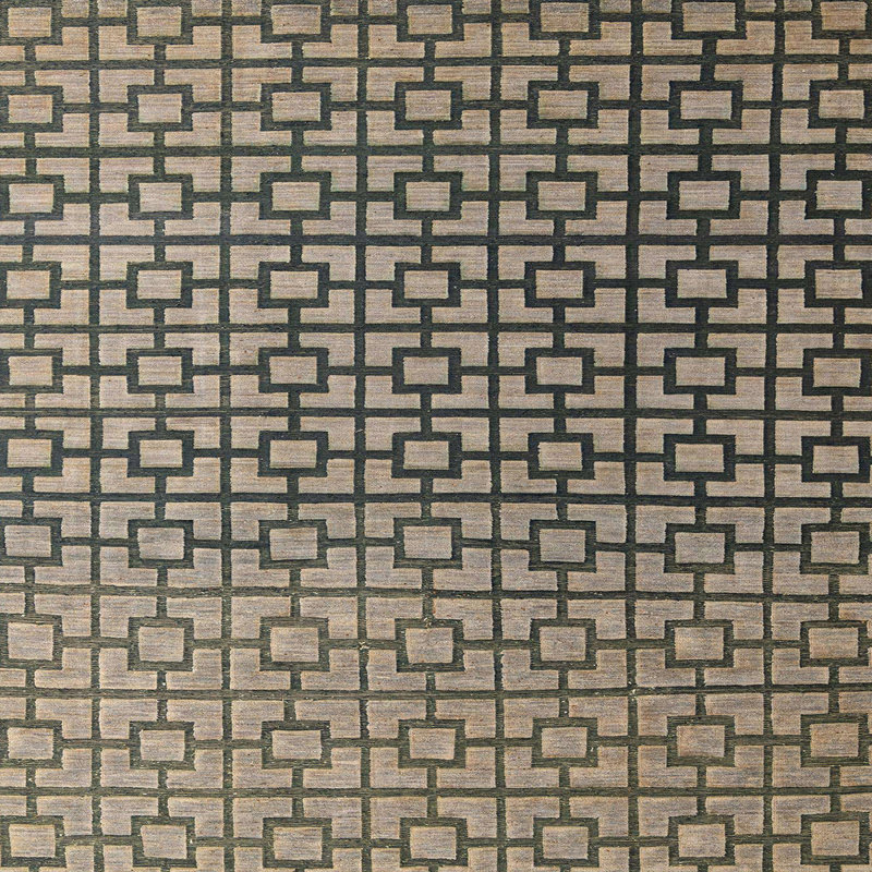 Tapis abstrait moderne 4709, Carré 8 pi