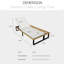 Chaise longue d'extérieur en bois d'acacia avec dossier réglable-968329424