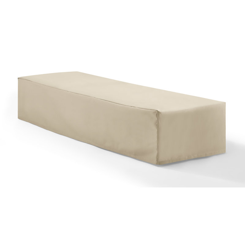 Outdoor Patio Chaise Lounge Cover, Tan