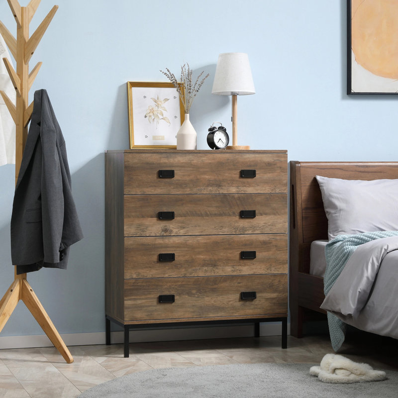 Dowlin 80cm W 4 - Drawer Chest of Drawers