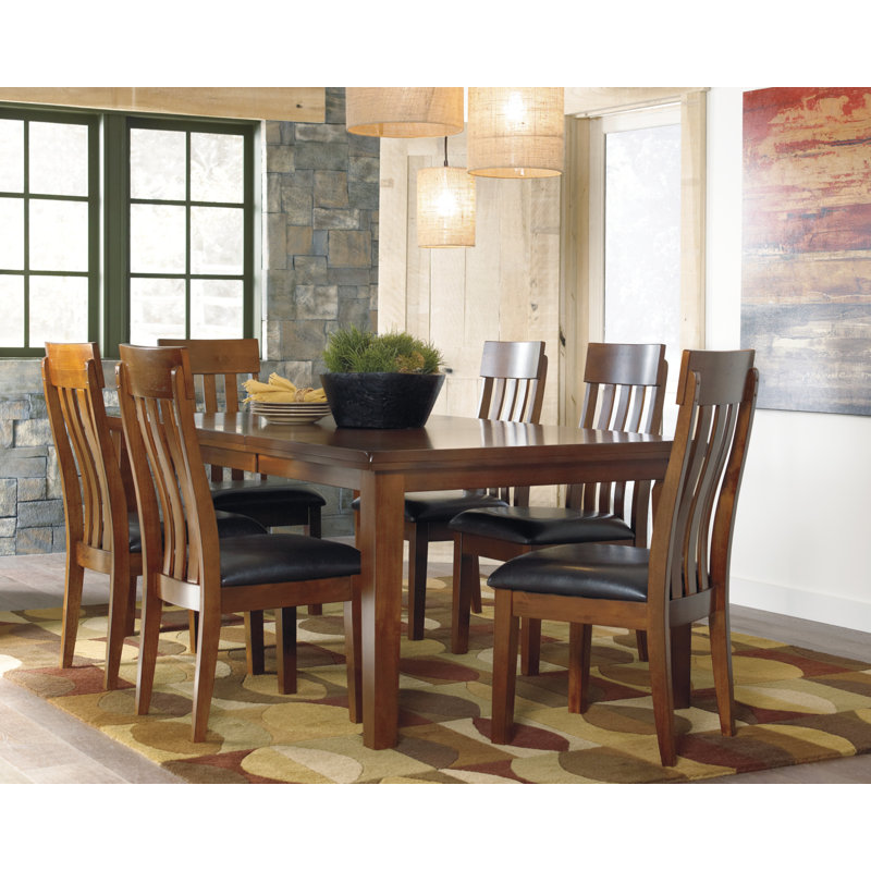 Ekkard Four Leg Dining Set, 5 Pieces: Table, 4 Chairs