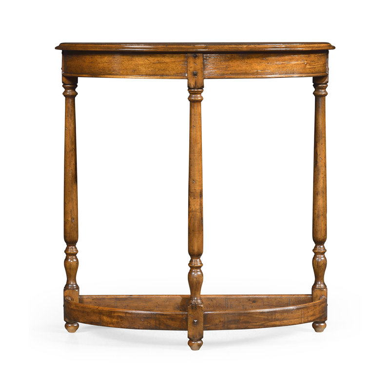 Console en bois massif 32,5 "Casallement Country, Noyer de maison de campagne